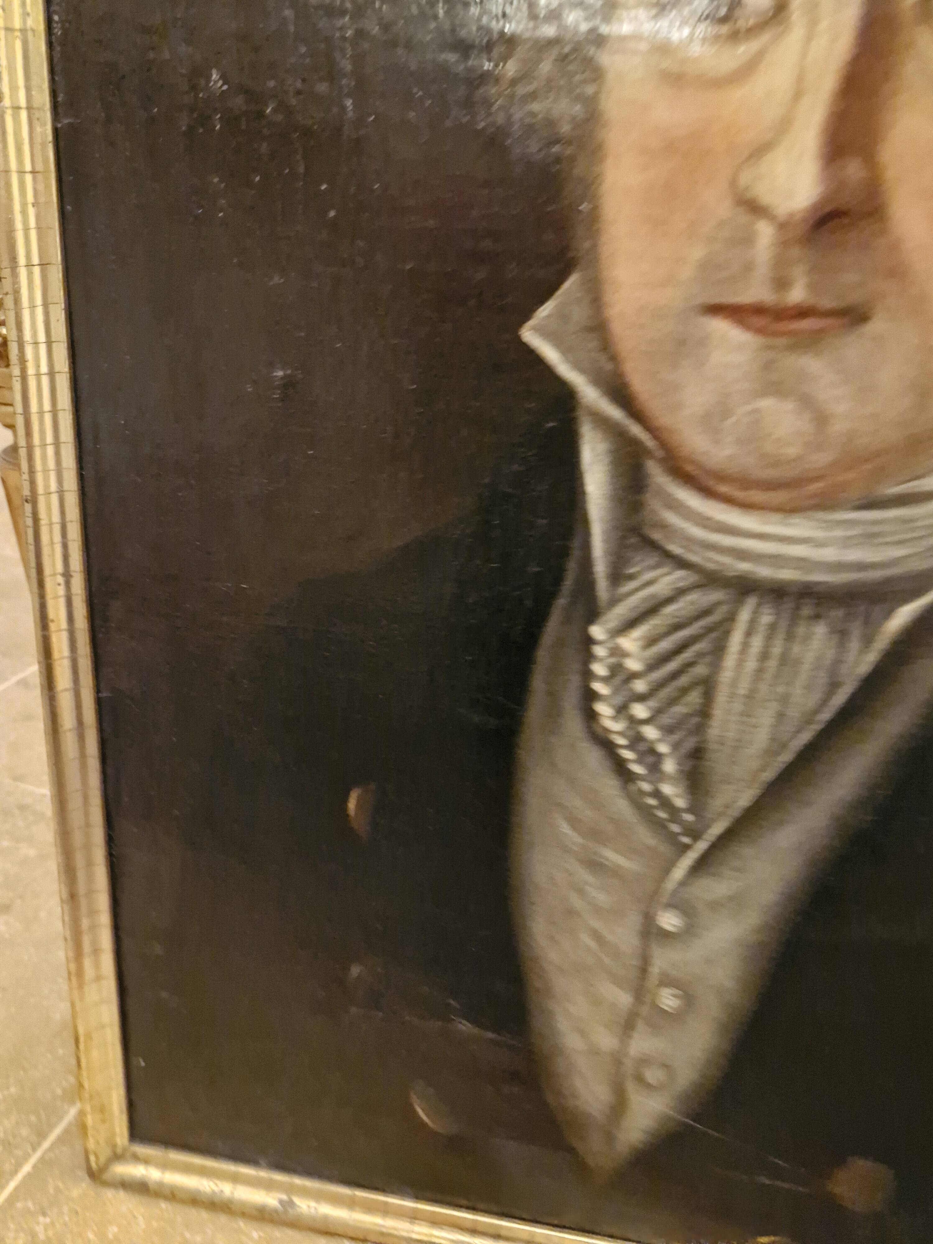 18th century, portrait of a man oil on canvas