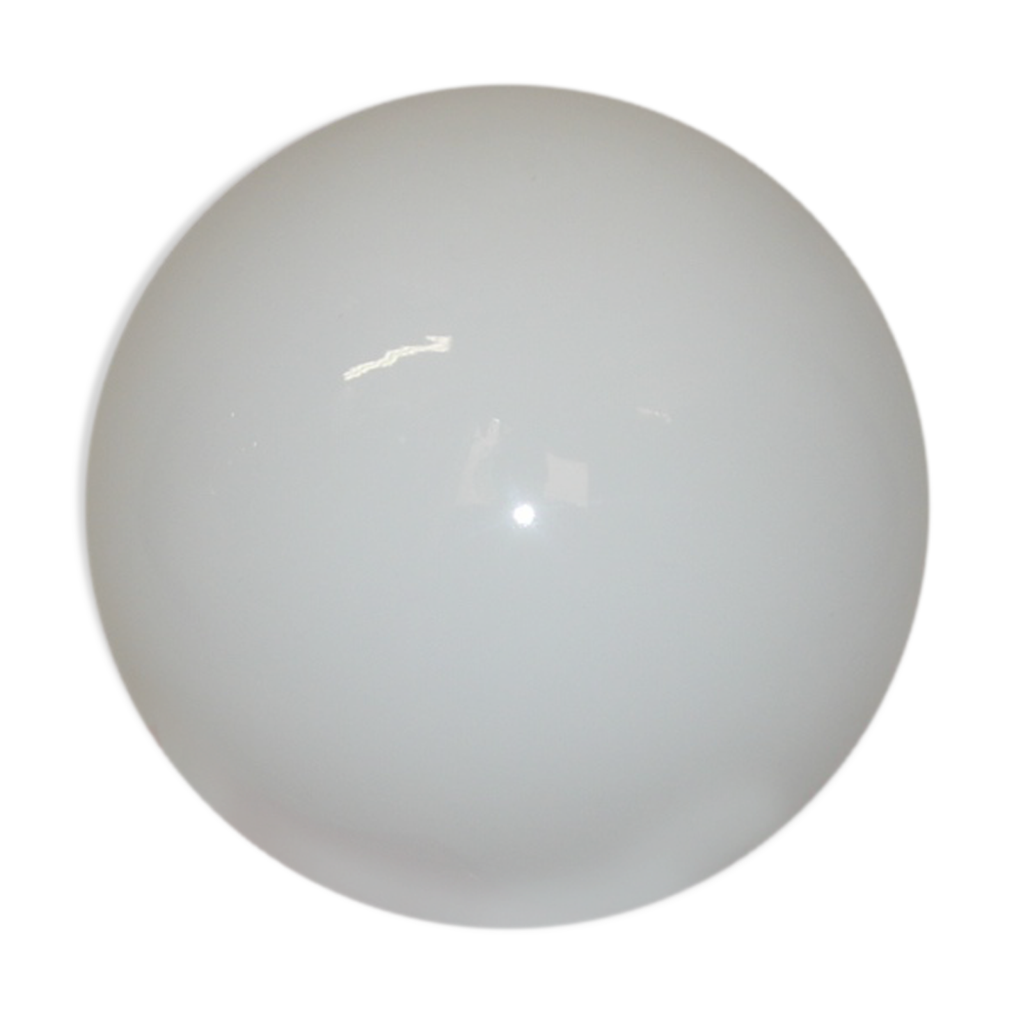 Wall lamp white opaline ball 1980