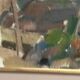 Swedish Oil on Panel“Composition” by Nils Folke Knafve –Vintage & Framed