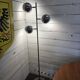 Vintage eyeball floor lamp in chrome metal with tulip base