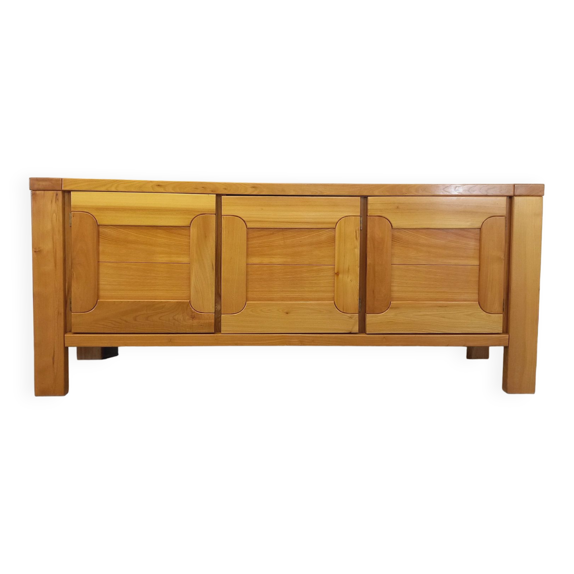Vintage Maison Regain sideboard in solid elm from the 70s