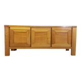 Vintage Maison Regain sideboard in solid elm from the 70s
