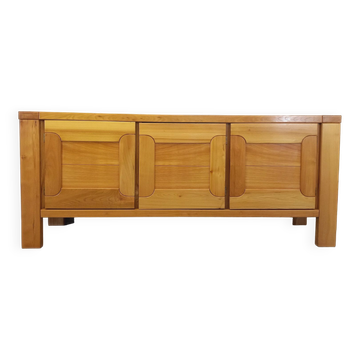Vintage Maison Regain sideboard in solid elm from the 70s