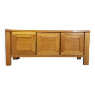 Vintage Maison Regain sideboard in solid elm from the 70s