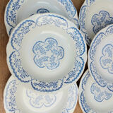 6 assiettes creuses Digoin Sarreguemines Cordoue