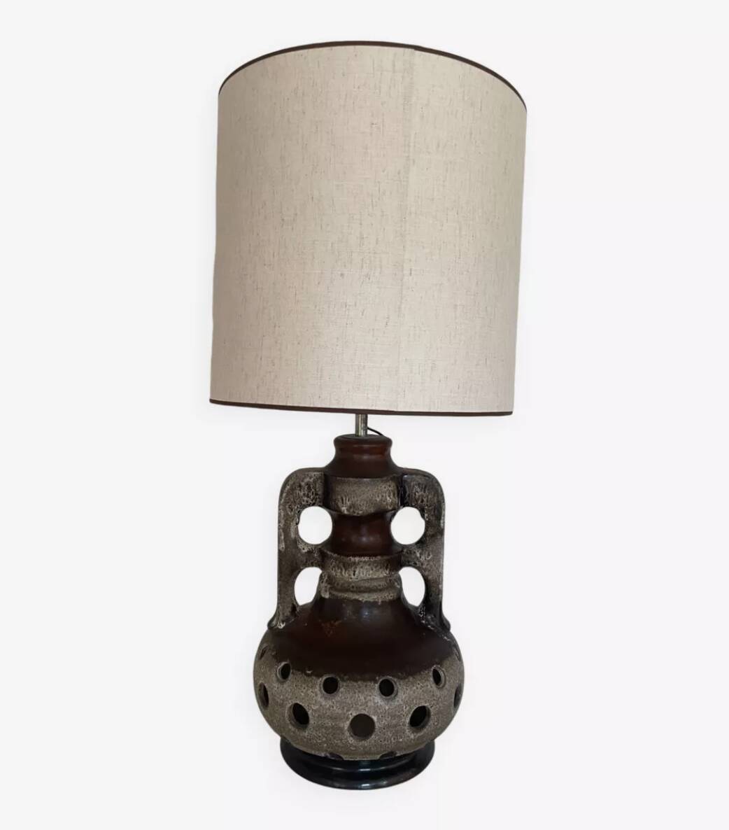 Mid-Century Modern Fat Lava Table Lamp, 1970s