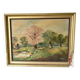 Oil on canvas framed countryside landscape