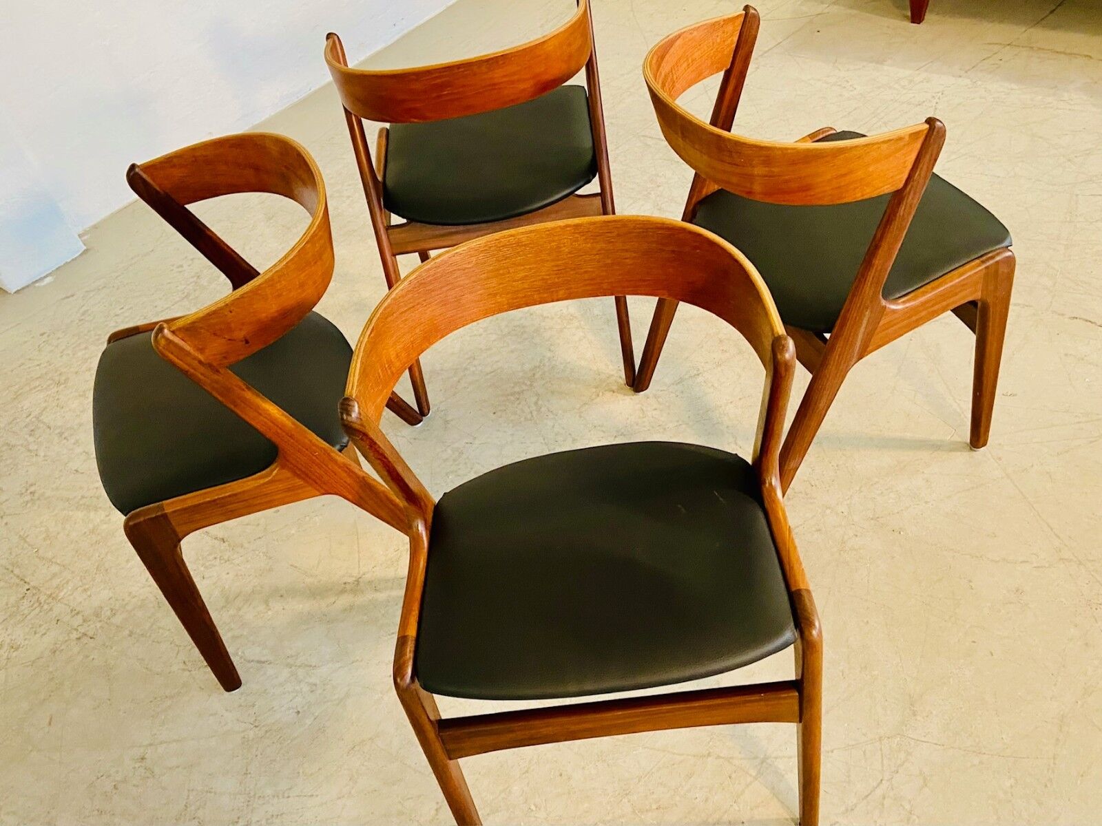 Chaises à manger vintage danoises par Kai Kristiansen pour Schou Andersens MøbelFabrik