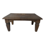 old small wooden bench step