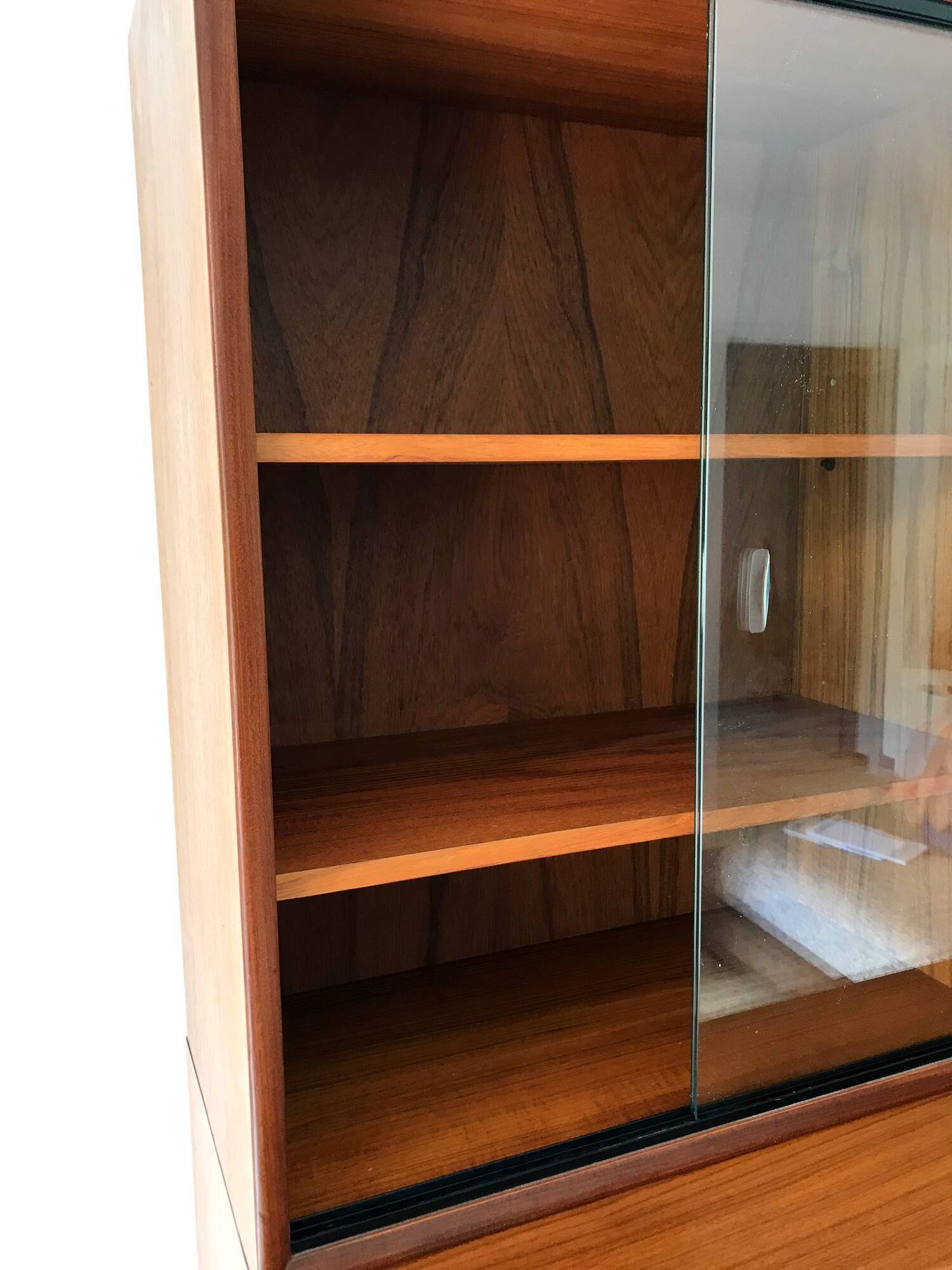 Scandinavian library secretary in vintage teak from the 60s