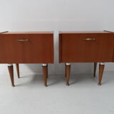 Mid century vintage set of 2 night stands