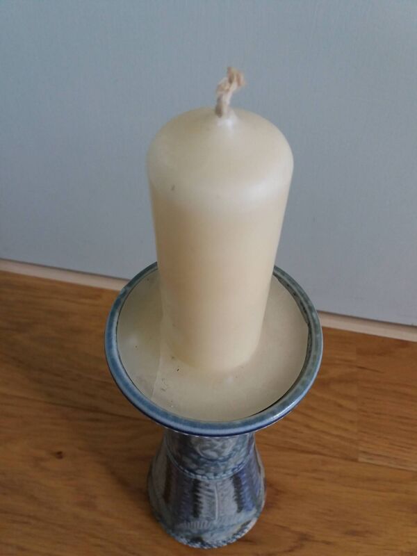 Vase bougeoir signé Jean Claude Courjault