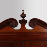 Exquisite Empire Style library cabinet with glass doors, Belgium, 1950s
