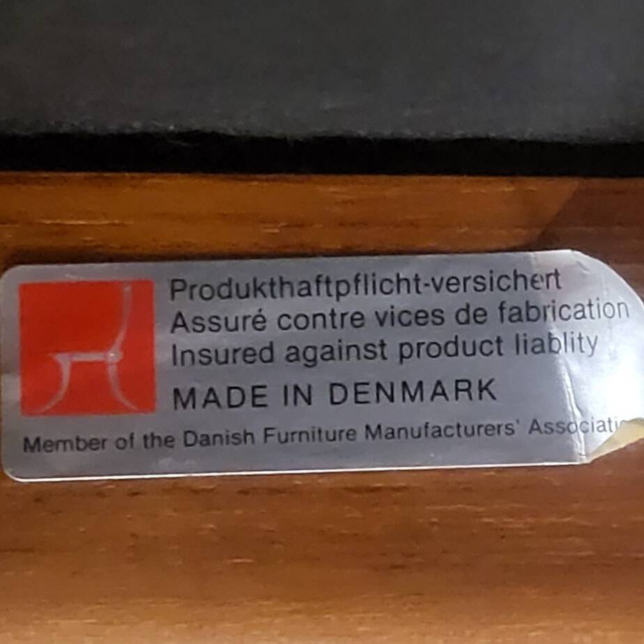 Four Danish teak chairs