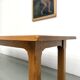 XL brutalist dining table in solid oak