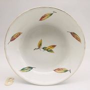 Set of 6 soup plates, bowl style “Digoin Sarreguemines / La Fontaine model”