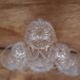 Set of 6 Harlequin water glasses in Reims crystal glass 1950