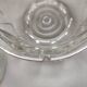 3 globes tulips elongated glass molded glass old 1950/1960