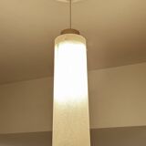 Large vintage glass pendant light, 60s