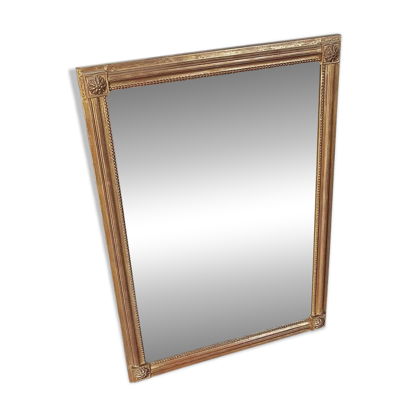Antique mirror with a gilded wooden frame 81x59cm