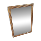 Miroir ancien cadre bois doré 81x59cm