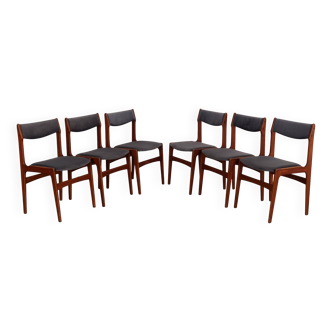 Set of six teak chairs, Danish design, 1960s, production: Denmark