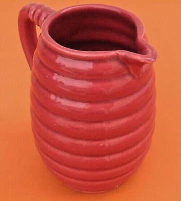 1950s pitcher / spiral broc glazed ceramic