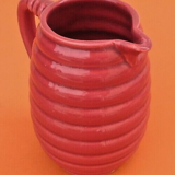 1950s pitcher / spiral broc glazed ceramic