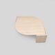 Vintage 'teardrop' travertine coffee table, Italy, 1970s.