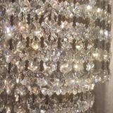 Pair of crystal appliques. France, 1970s.