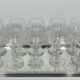 Plateau 1940 - 10 glasses on foot