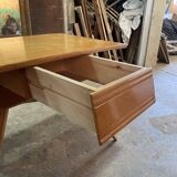 Vintage oak compass desk