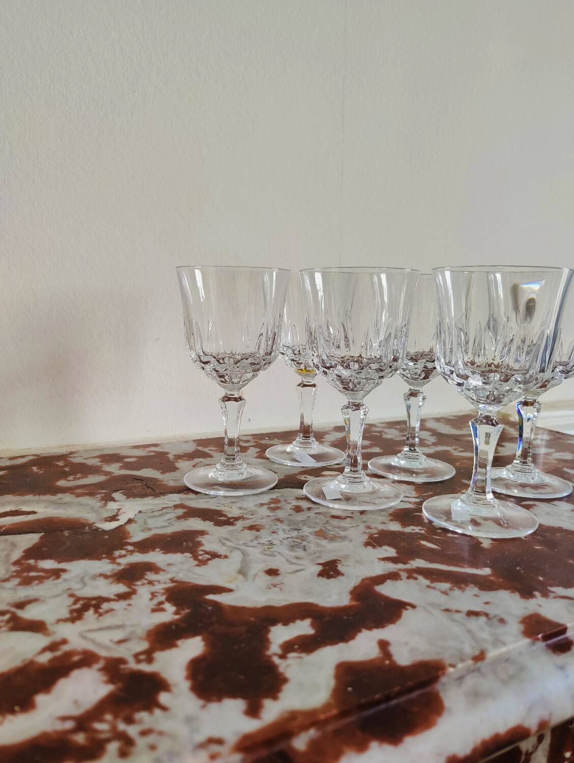 Crystal water glasses