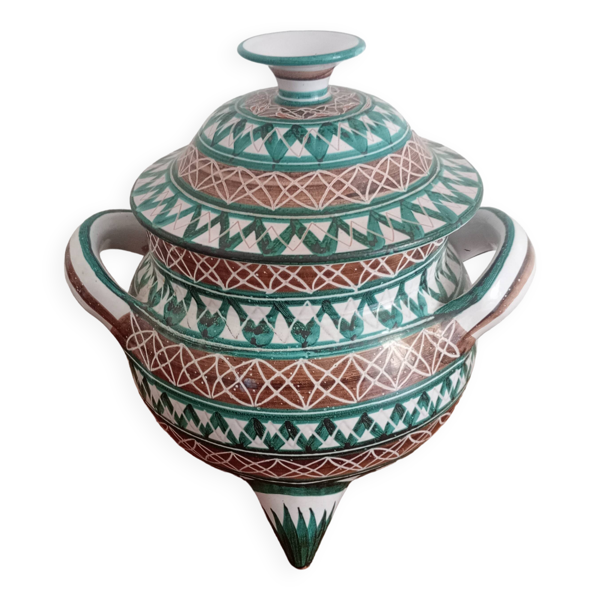 Large Robert Pucault soup tureen. 1950.