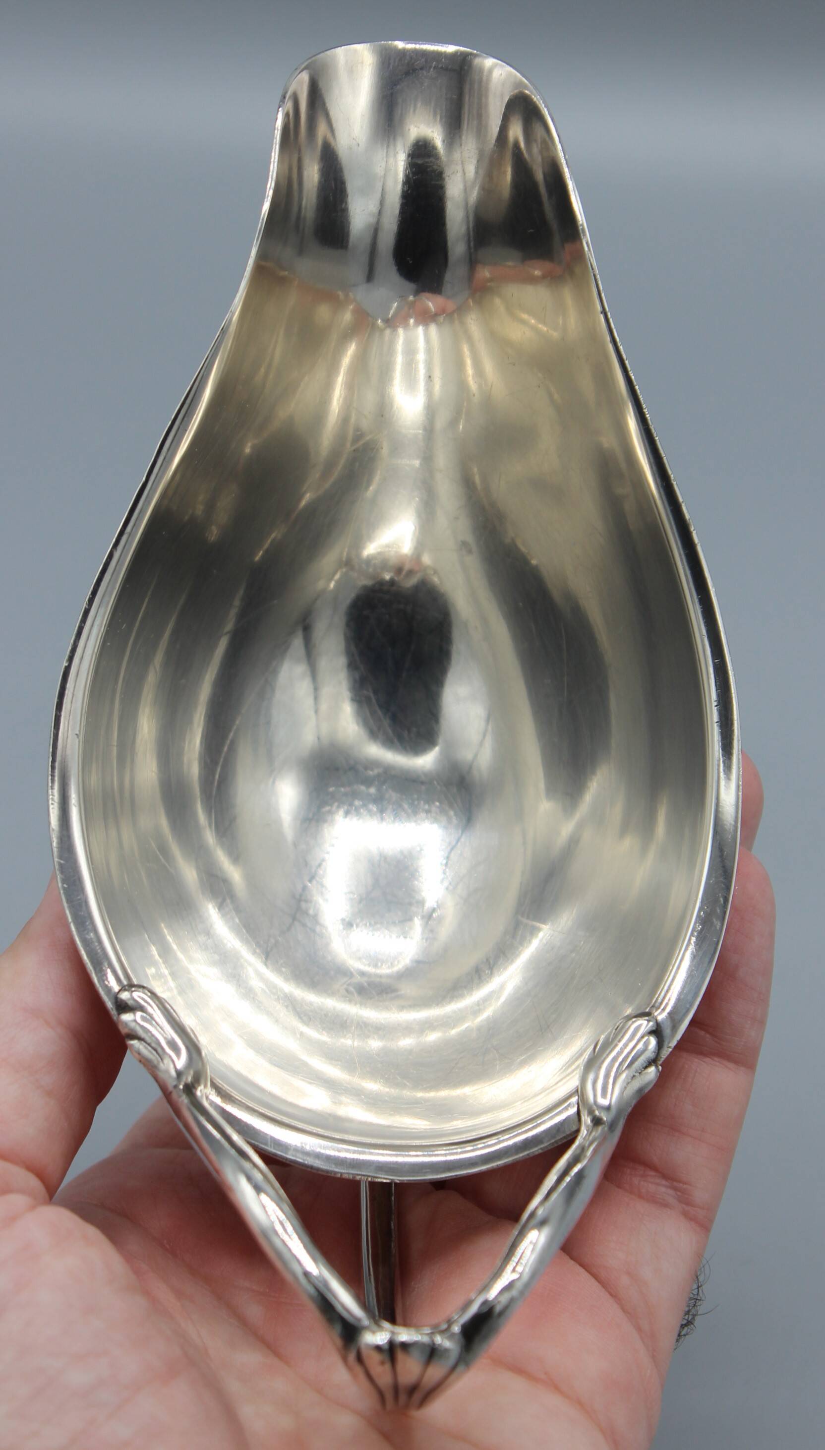 Old sauce boat table service silver plated metal maison ercuis