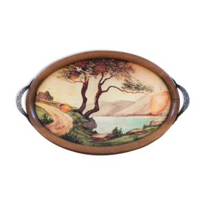 Plateau peinture iglomisee art