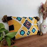 Yellow Berber cushion Azilal style