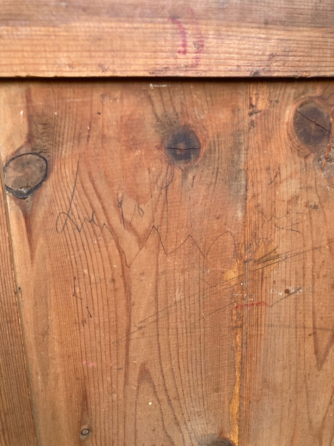 Vintage solid pine sideboard