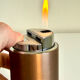 Minimalist Vintage SAROME Japan Table lighter modernist in Copper
