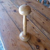 Old wooden hat door turned