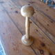 Old wooden hat door turned