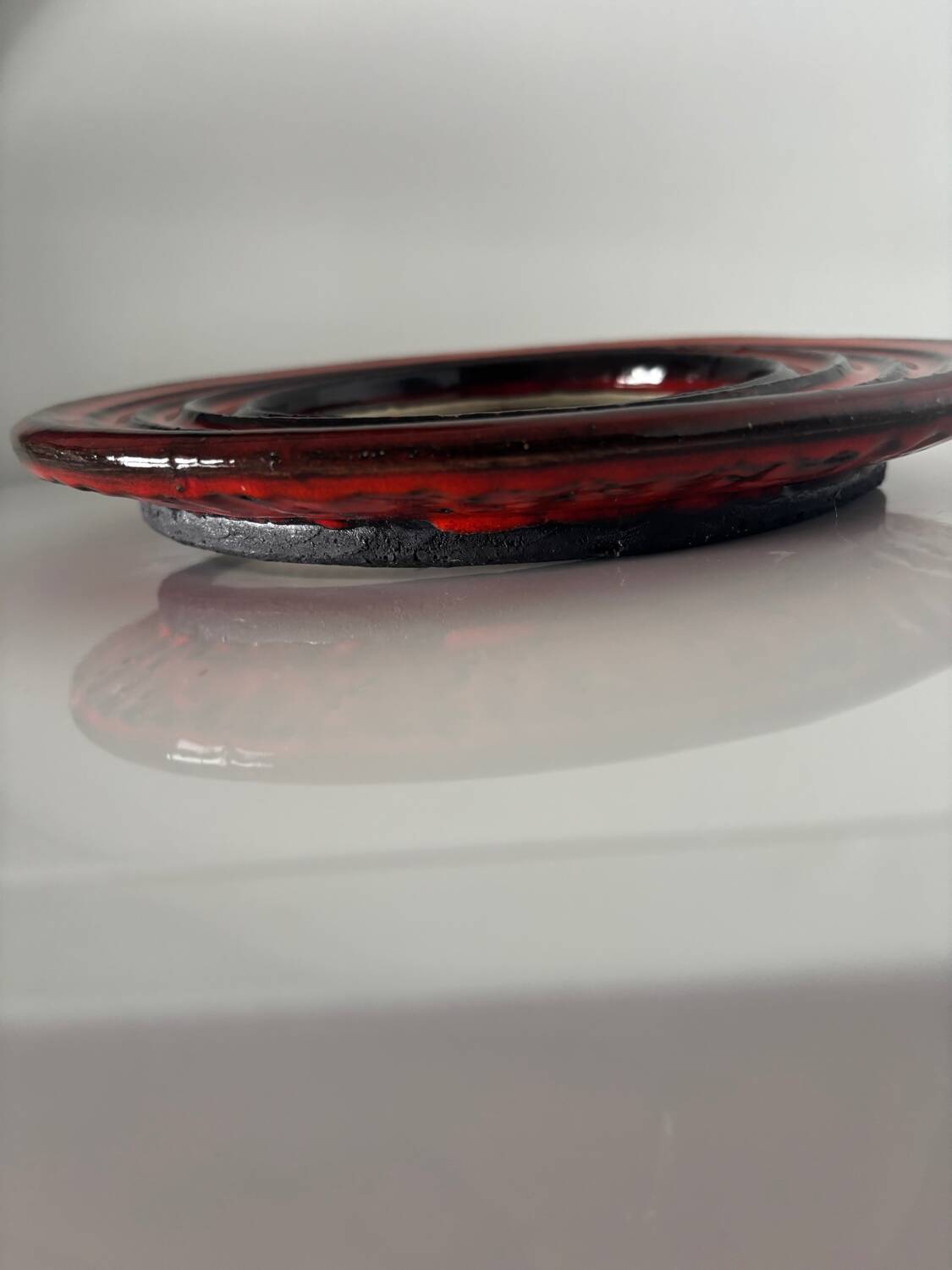 Vallauris ceramic mirror, signed