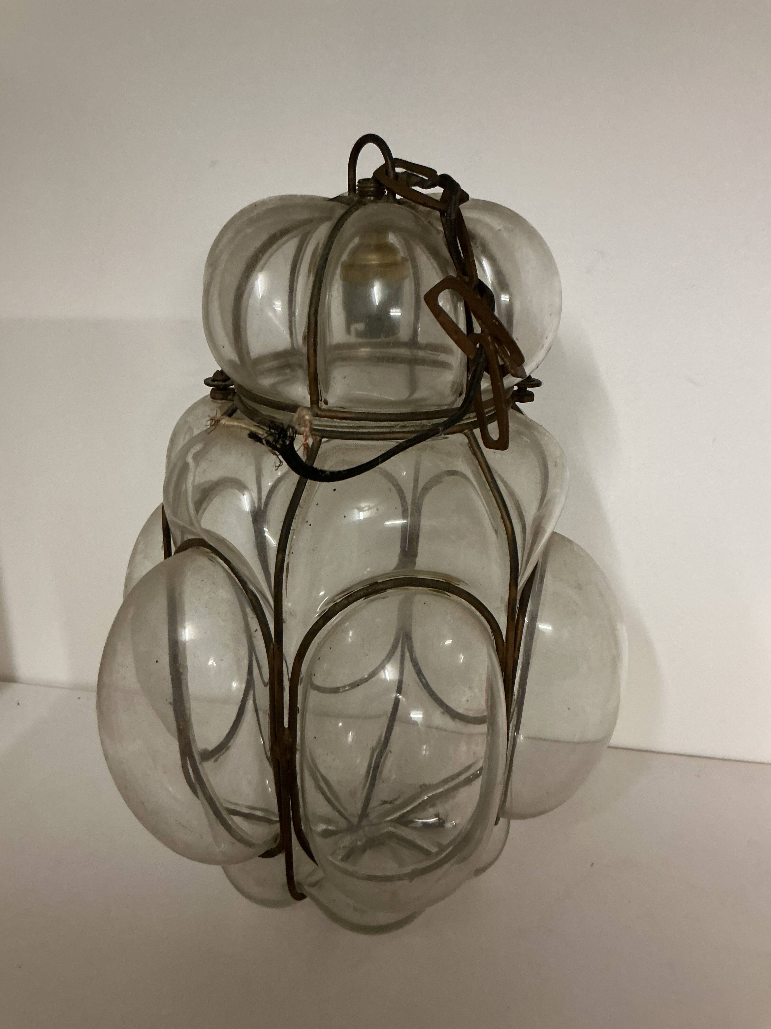 Venetian suspension - blown glass - Murano