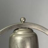 Dutch art deco nickel desk or table lamp, 1930s