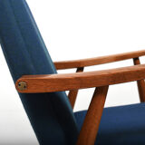 GE-260 High Back Easychair in Oak by Hans J. Wegner 1950s
