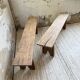 Paire de bancs de ferme en chêne