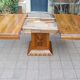 table art déco en noyer avec rallonges 14 couverts
