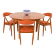 Kai Kristiansen chairs model 31, set of 3, Denmark 1960s