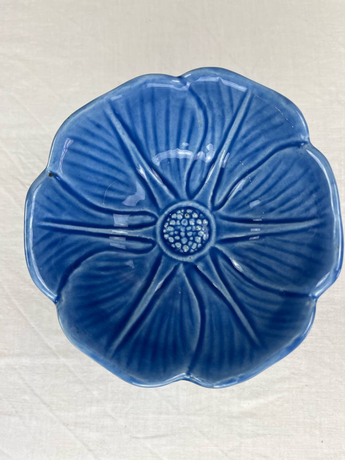 Coupe fleur bleu