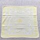 Serviettes de table vintage jaune et blanc